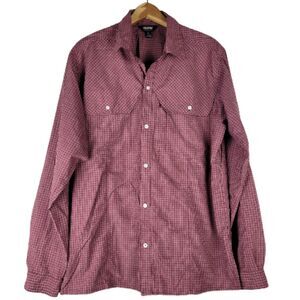 BLACKHAWK! Tactical CCW Shirt Mens Large Red Plaid Long Sleeve Button Up
